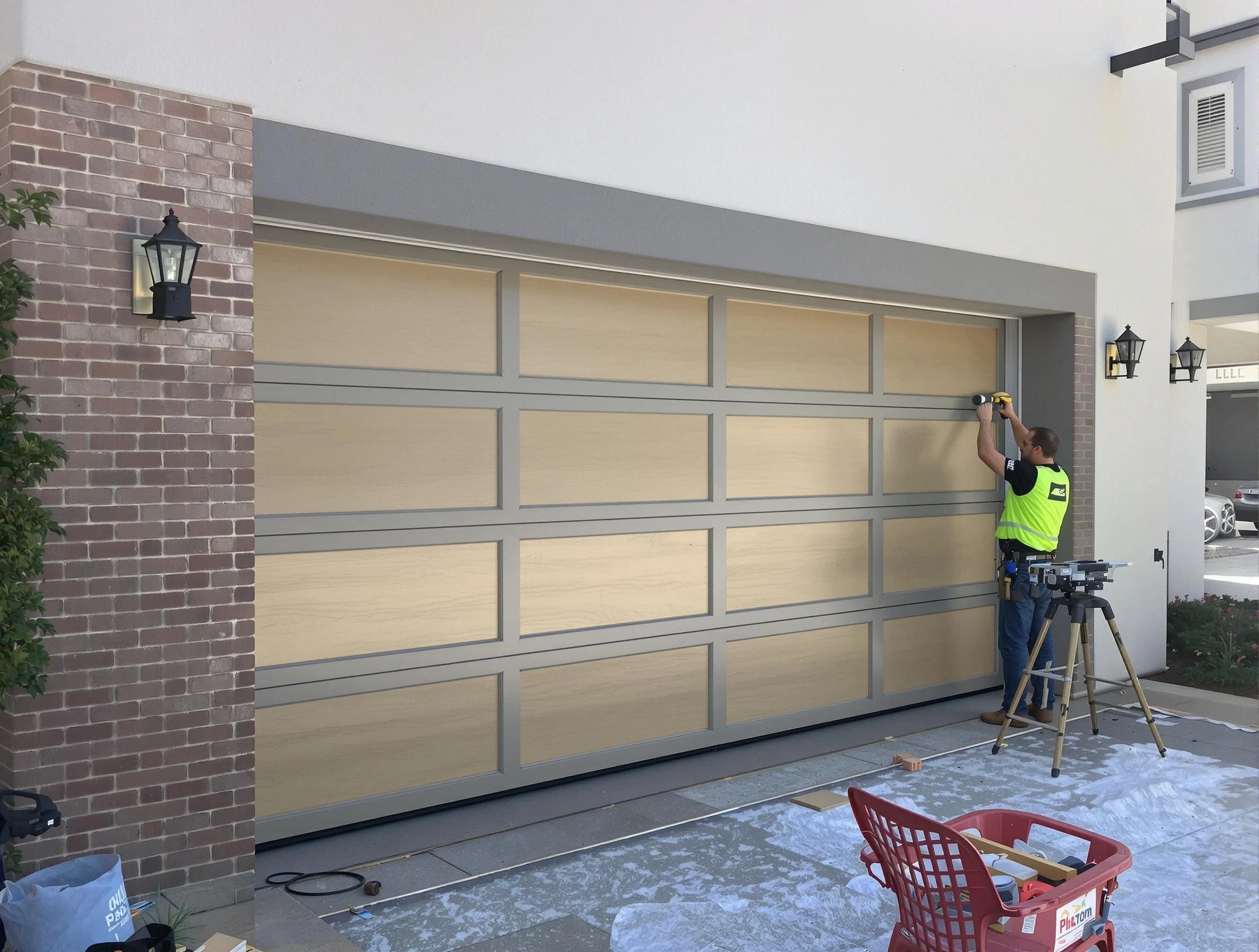 Garage door replacement service by North Decatur Garage Door Repair in North Decatur