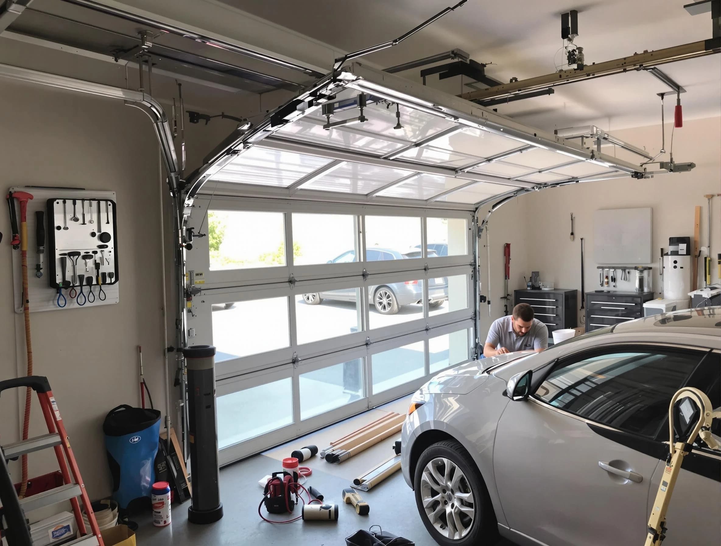 Garage door noise reduction service by North Decatur Garage Door Repair in North Decatur