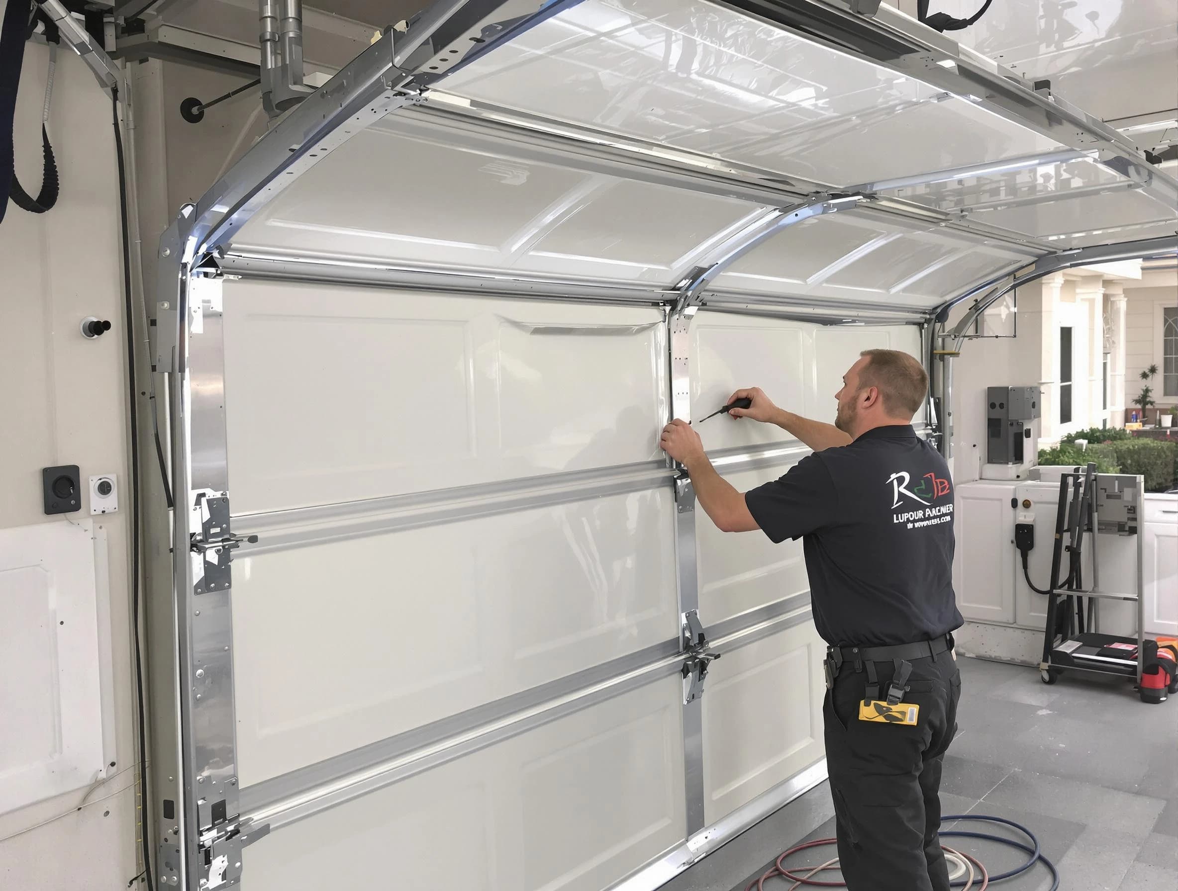 North Decatur Garage Door Repair professional performing panel repair in North Decatur