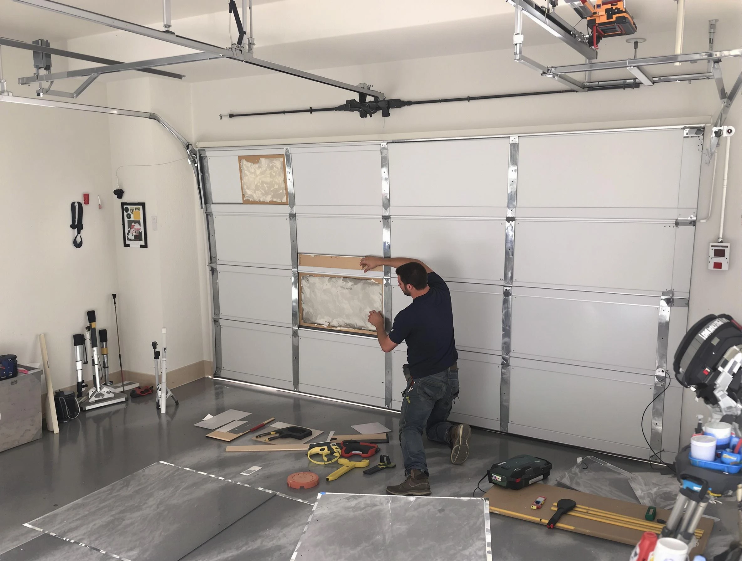 Garage Door Panel Repair in North Decatur