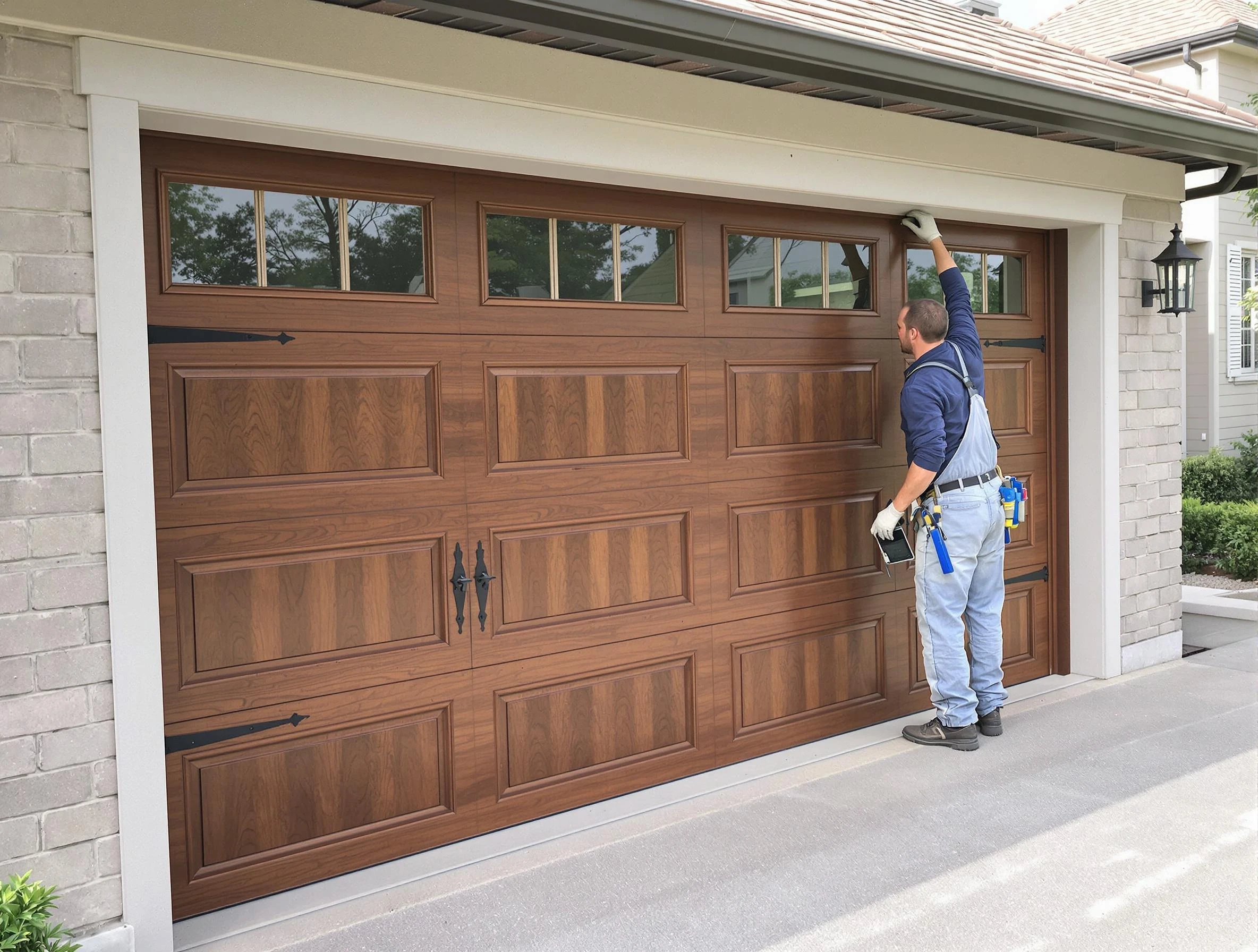 Custom garage door showcase by North Decatur Garage Door Repair in North Decatur