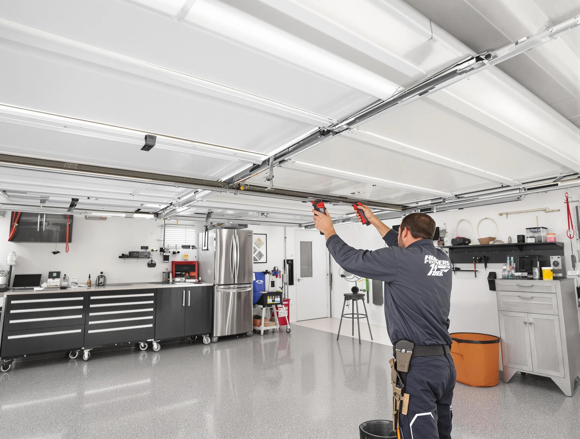 Overhead garage door repair service by North Decatur Garage Door Repair in North Decatur
